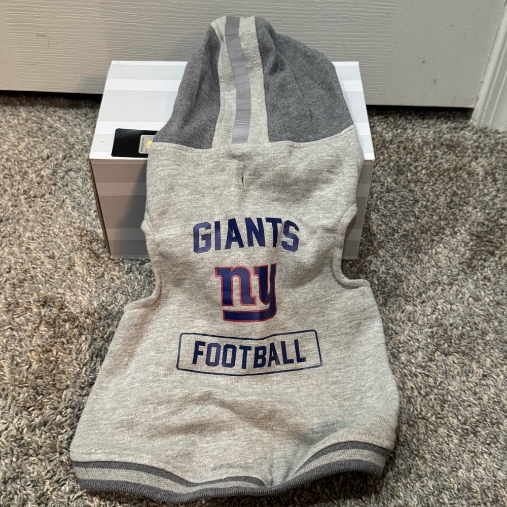 Brand New Officially Licensed NFL New York Giants Pet Hooded Crewneck- $30